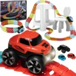 Tor wyscigowy 193 elementy autko 192pcs - Changable DIY Track