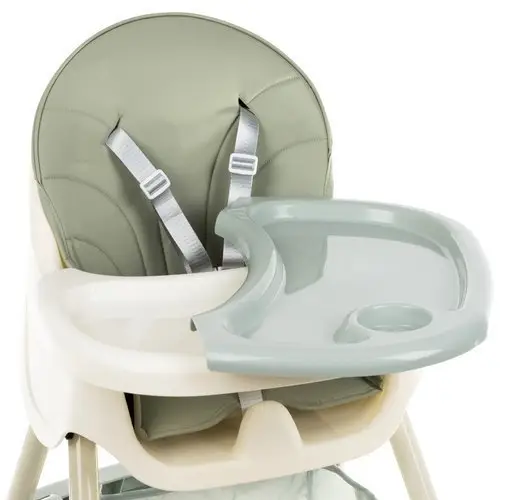 Krzesełko dla dziecka Krzeselko do karmienia KRUZZEL jasno zielony